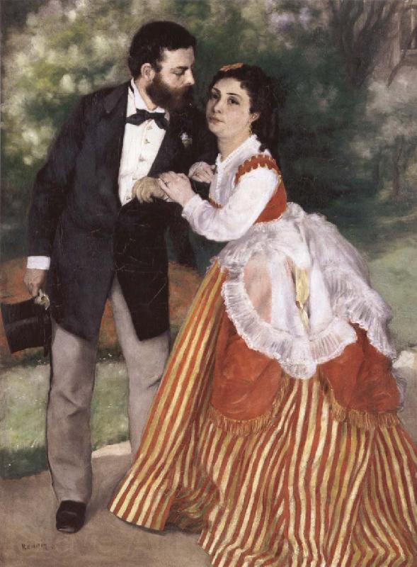 Pierre-Auguste Renoir Alfred Sisley and His wife France oil painting art